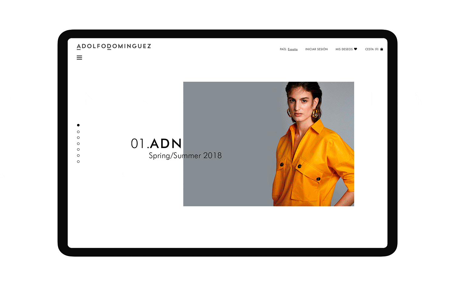 ADN | Editorial de moda digital para la marca Adolfo Dominguez