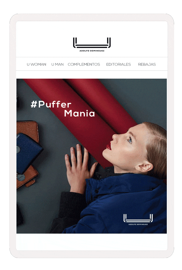 Newsletter Puffer Manía para U mujer | Adolfo Dominguez