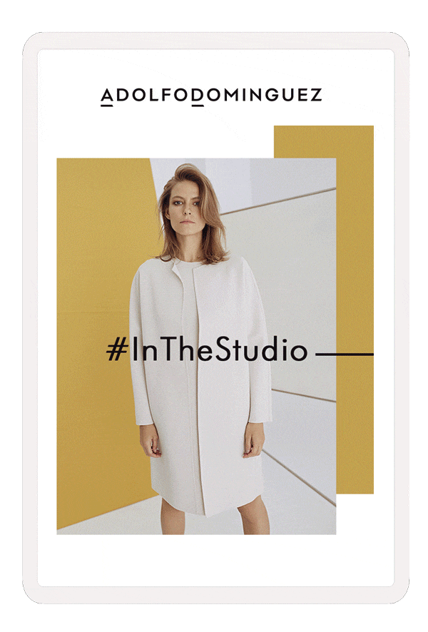 Newsletter editorial punto moda mujer | In the studio | Adolfo Dominguez