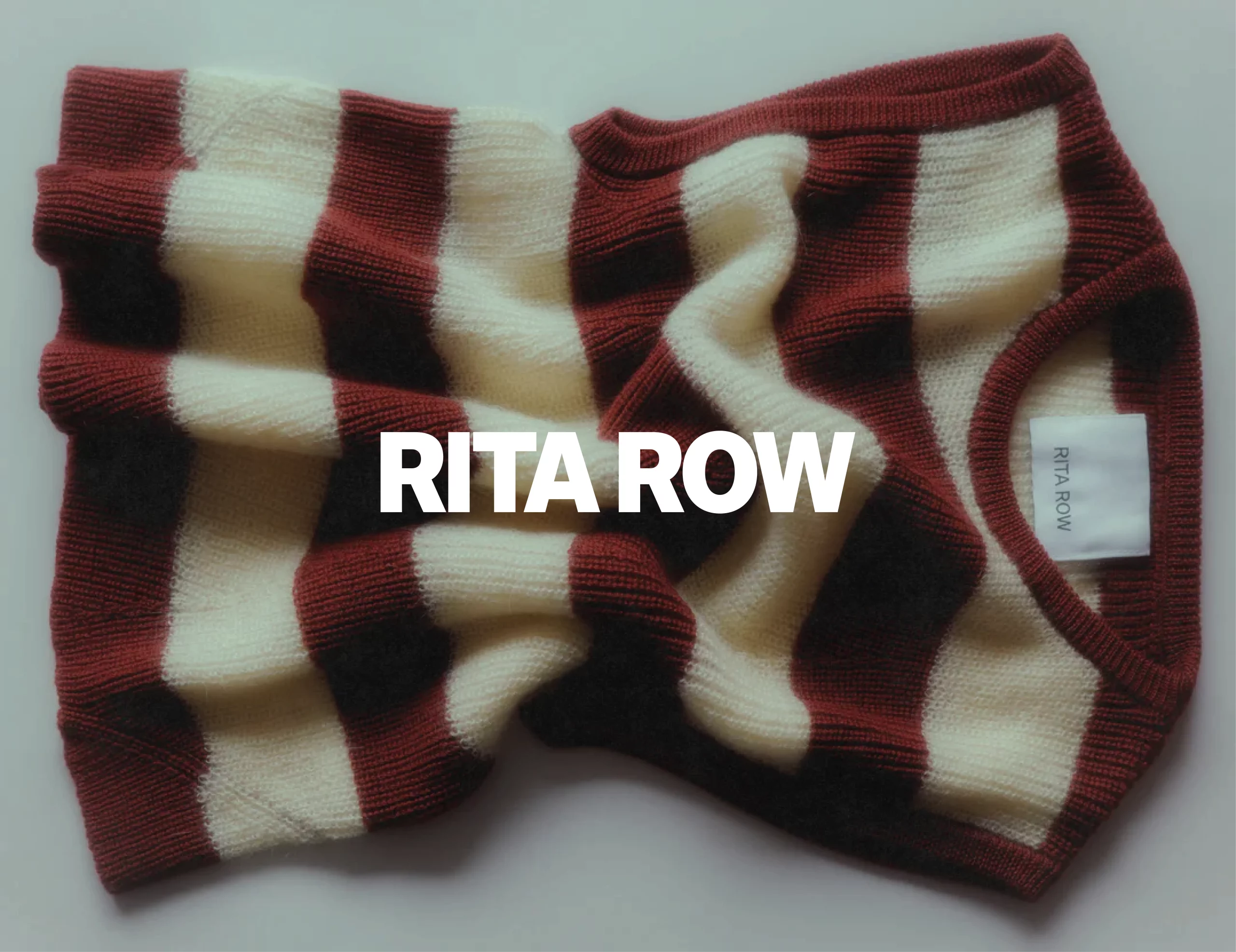 Suéter de rayas en tonos marrón